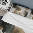 thumbnail image 4 of Designart "Artwork Featuring Abstract Shapes II" Abstract Bedding Covert Set - Abstract Painting Brown Abstract Bed Set With 1 Sham, 4 of 6