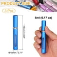 thumbnail image 2 of 3 Pack Perfume Spray Bottle, 5ml/0.17oz Travel Atomizer Fine Mist, Blue, 2 of 7