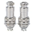 thumbnail image 1 of 2 piezas de conector de enchufe de aviación Carcasa de aleación de zinc Conectores plateados de cobre de 5 pines, 1 of 9