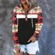 thumbnail image 2 of Sudaderas con capucha para mujer, sudadera con capucha azteca para mujer, suéter con estampado geométrico, camiseta de manga larga con cuello de tortuga, jersey con cordón, sudaderas con bolsillo Fridja fhghd3033, 2 of 7