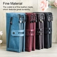 thumbnail image 4 of Women Wallet Zipper Replacement Coin Pocket Rectangular Card Holder Purse Holder Photo Folder Cash Compartment Purse Birthday Gift Coffee, 4 of 9