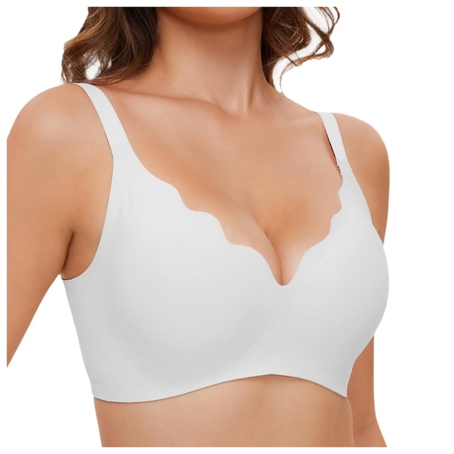 FhsagQ Soutien-Gorge pour Femmes Jeu de Rôle Sans Entrejambe Sans Armature Rembourré Bretelles Réglables avec Rallonge Soutien-Gorge Grande Taille Rehausseur Blanc m