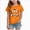Orange, variant on 3-4 Years Kid's Short Sleeved Halloween Bow Print T Shirt For Boys And Girls Spooky Seaon Tops 1T 2T 3T 4T 5T 6T 7T 8T 9T Pink T-Shirt for Boy Girl