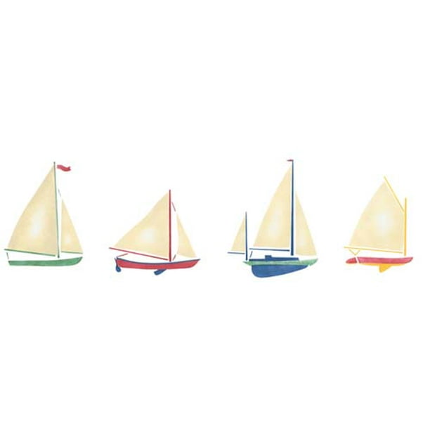 Sailboat Wall Stencil SKU 1131 By Designer Stencils Walmart sailboat-wall-stencil-sku-1131-by-designer-stencils-walmart