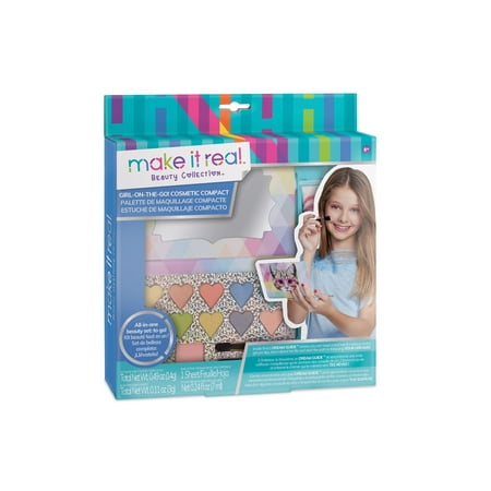 Girl-on-the-Go Cosmetic Compact, Kids' Makeup Kit, Beauty Set For Kids