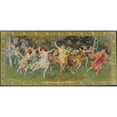 thumbnail image 2 of Frederick Arthur Bridgman 14x9 Black Ornate Wood Framed Double Matted Museum Art Print Titled: The Festival of Woods, Les Bacchantes, 2 of 5