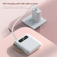 thumbnail image 5 of Taicans Power Bank,Power Bank Portable Charger,Mini Power Bank 6000mAh,10w Max Fast Charging Portable Charger with Built-in Cables,USB C Phone Battery Pack for All Phone（White）, 5 of 6