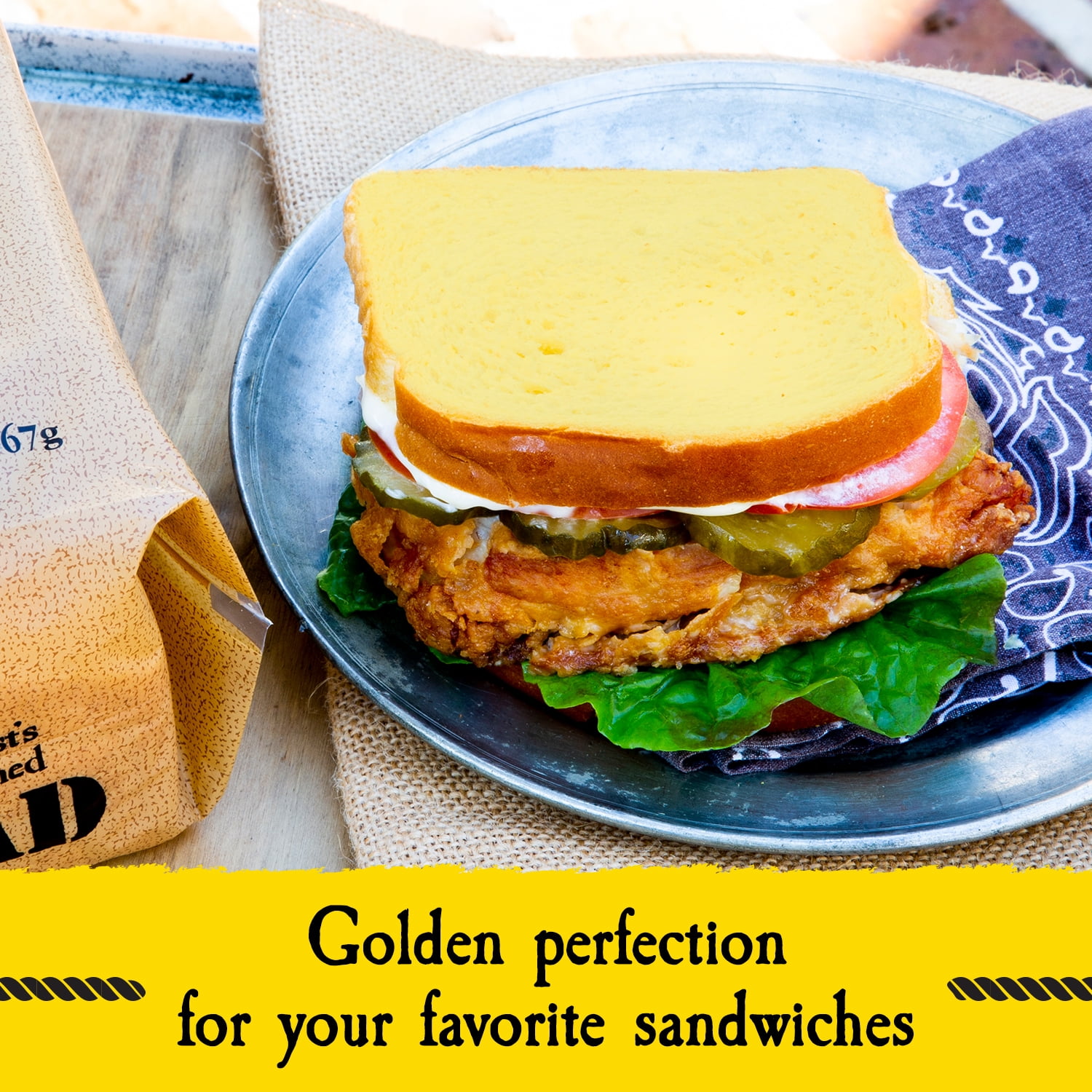 Captain John Derst's Good Old Fashioned Bread, Sliced White Bread, 20 Oz Loaf
