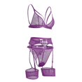 thumbnail image 2 of Womens Underwear Breathable Comfortable Panties New Fashion Lace Sleepwear Wireless Pajamas Garter Blend Underwear for Women, 2 of 5