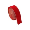 thumbnail image 2 of Handmade Christmas Bow Ribbon for Tree Decorations and Gift Wrapping - Red Plush Decorative Bows for Holiday Ambiance, 2 of 6
