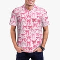 thumbnail image 1 of Fotbe Pink bows Camiseta Polo de Golf para Hombre con Estampado – Camisa Deportiva Transpirable con Cuello Abotonado-4X-Large, 1 of 6