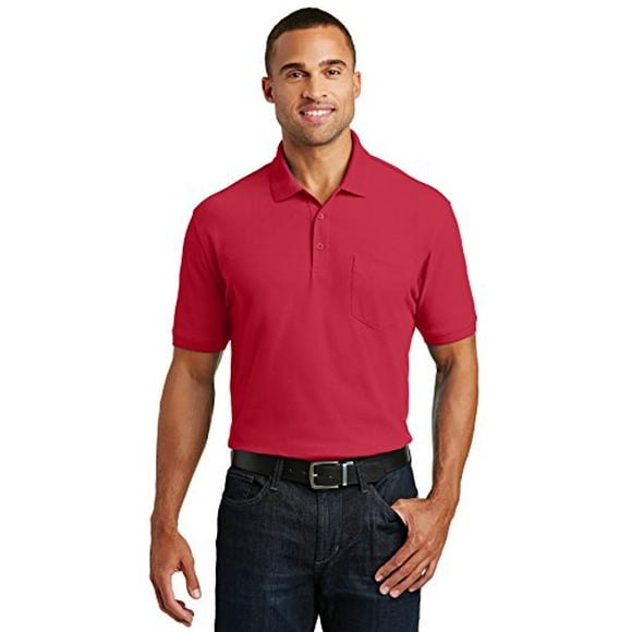 Port Authority &#174;  Core Classic Pique Pocket Polo. K100p Xs Rich Red