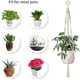 thumbnail image 4 of Wmhnj Juego de 4 macetas colgantes de cuerda de algodn para plantas de interior y exterior con ganchos en forma de S, 4 of 9
