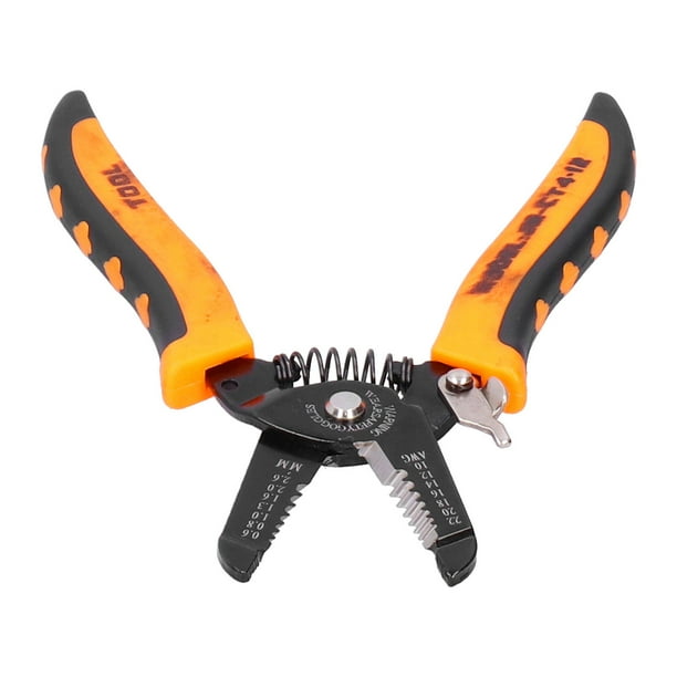 LAFGUR Wire Stripper Tool Steel 7in With Ergonomic Handle For Cable Cutting JM CT4 12 Tool Steel Wire Stripper 0.6 2.6mm Wire Stripper