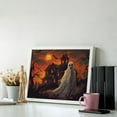 Diamond Art Kits for Adults, Halloween Castle Ghost FlameDiamond