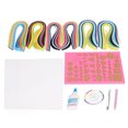 thumbnail image 3 of Kits De Filigrana De Papel, Herramienta De Filigrana Ranurada Hecha A Mano Habilidad Práctica Colores Brillantes Papel De Color Para Adultos Para Estudiantes ANGGREK JD1211, 3 of 8