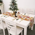 thumbnail image 4 of Chemin de Table d'Automne 70 Pouces de Long Orange Citrouille Érable Coton Lin Foulards de Commode Chemin de Table pour Cuisine Café/salle à Manger/canapé/table d'Appoint Chambre Maison Salon Foulards Déco pour Fête Di, 4 of 4