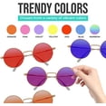 thumbnail image 5 of Sunny Pro Retro Round Sunglasses Small Colored Lens Hippie John Lennon Glasses, 5 of 7