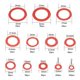 thumbnail image 2 of 600pcs Fibre Washer Assorted Kit 12 Size Red Steel Paper Fiber Flat Washer Kit Flat Ring Seal Assortment Kit, 2 of 5