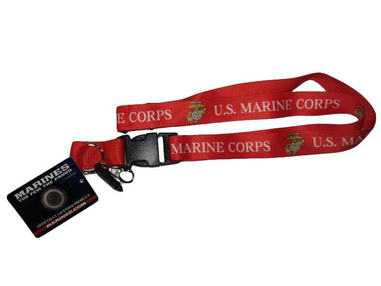 Key Fob Chain Holder Wrist Lanyard Wristlet USA Marine Corps Marine Mom 