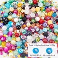 thumbnail image 6 of 10 Color Glass Beads Rainbow Color Handcrafted Spacer Loose Beads Assorted Beads Gemstones, 6 of 7