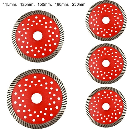 

MyBeauty Concrete Angle Grinder Cutting Disc Corrugated Porous Red Diamond Saw Blade