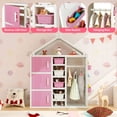 thumbnail image 5 of GVN Kids Costume Storage Closet with Storage Bins and Shelves and Side Baskets for Kids Room-Pink, Toy Organizers and Storage for Kids, Boys, Girls, Nursery, 5 of 9