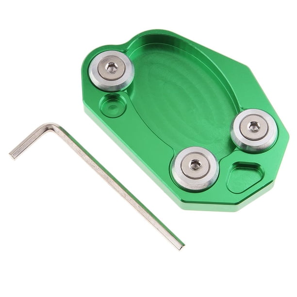 Placa de extensión de soporte lateral para 650 Z1000 Verde Cola Almohadilla para soporte de motocicleta