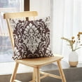 thumbnail image 5 of LALILO Throw Pillow Covers Antique Vintage Damask Damask Antique Cushion Cover 18" x 18", 2 Pack, 5 of 6