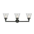 thumbnail image 5 of Innovations Lighting  Cone 3 Light 30" Bath Vanity Light Clear/Matte Black, 5 of 5