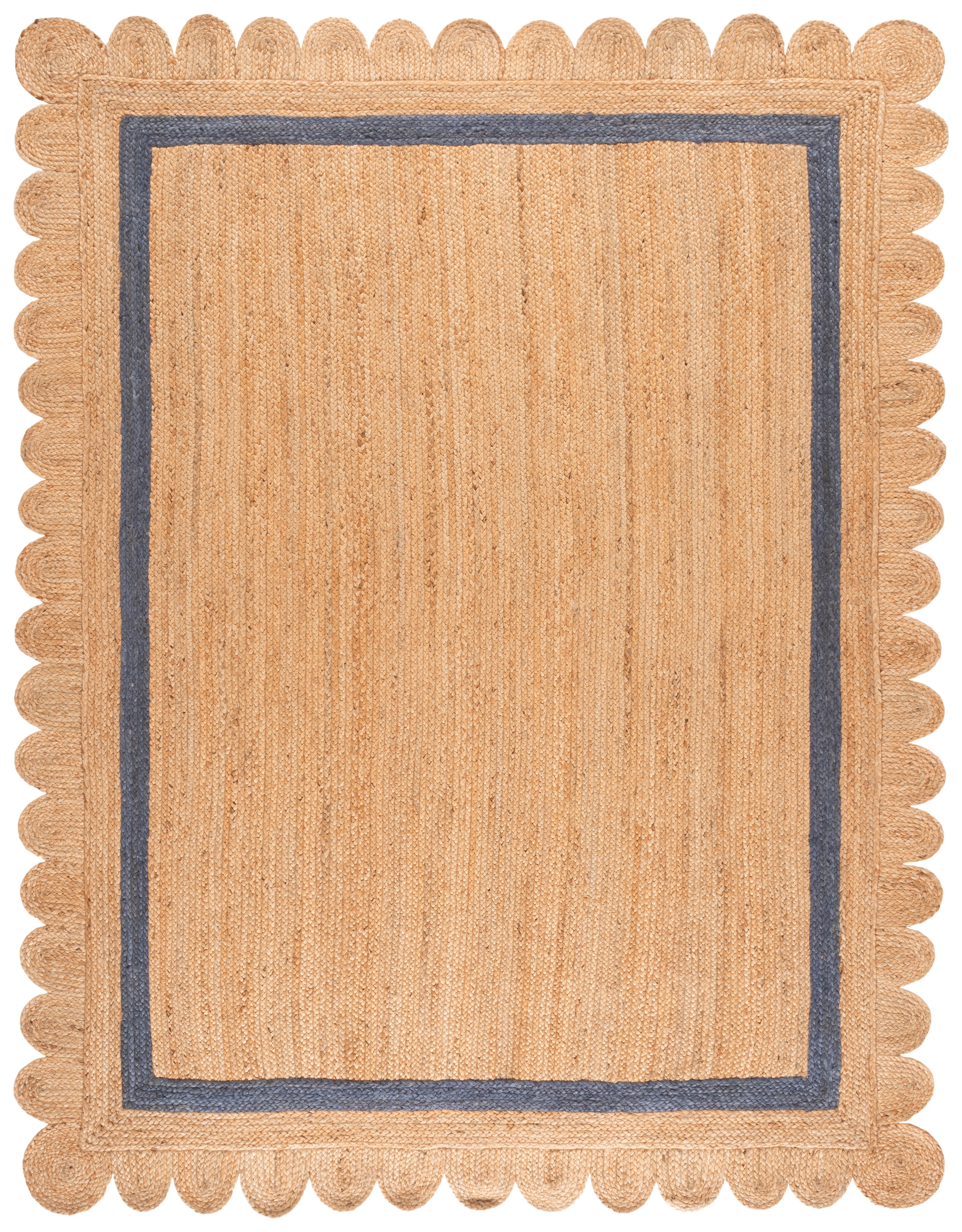 Safavieh Natural Fiber Archibald Bordered Area Rug, Natural/Blue, 9' x 12'