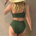 thumbnail image 5 of WREESH Women's Swimwear One Shoulder Swimsuit Summer Beach Sports Surf Suit Solid Color Bikinis Sets, 5 of 5