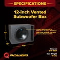 thumbnail image 3 of Planet Audio AC12D 12 inch 1800 Watt Dual 4 OHM Voice Coil Car Audio Subwoofer and Q Power 12 inch Heavy Duty Vented Subwoofer Enclosure, 3 of 12