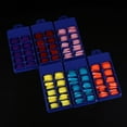 thumbnail image 3 of opvise 100Pcs/Set Full-paste Pointed Fake Nail Solid Color Manicure Sticker Accessories, 3 of 8