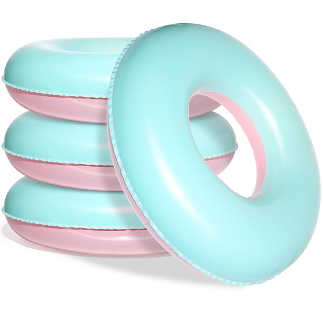 Flotadores Inflables para Piscina Anillos Macaron ShinyRelief para Adultos