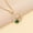 Green GN, variant on Latrodar Ladies Fashion Diamond Necklace Double The Pendant Clavicle Chain Necklace Halloween Birthday Gifts for Grandma Mom Women