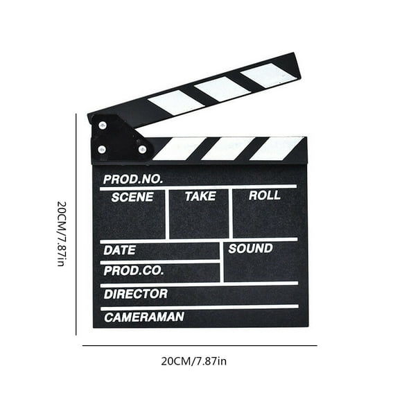 Scène d'Action de Panneau de Commande de Film de Film de Film en Bois de Film en Bois Clap Ardoise, S, Noir