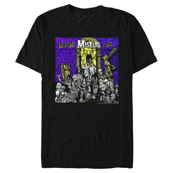 Men's Misfits Earth A.D.  Graphic Tee Black Large