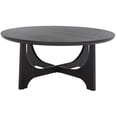 thumbnail image 4 of Safavieh Sasha Mid-Century Storage MDF, Oak Veneer Coffee Table, Black, 4 of 11
