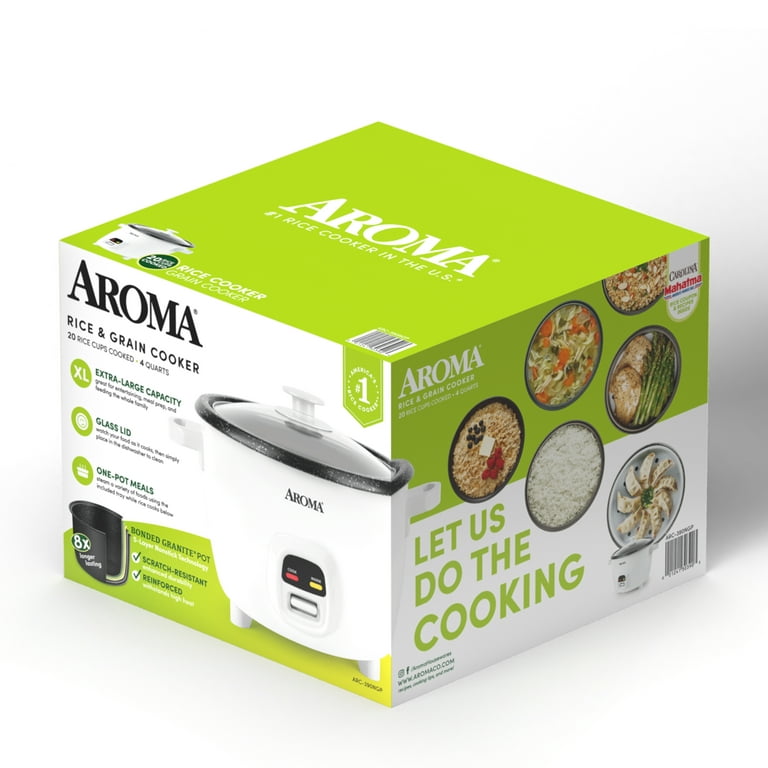 AROMA® Professional 20-Cup (Cooked) / 4Qt. Digital Rice & Grain Multicooker  (ARC-1240W) 