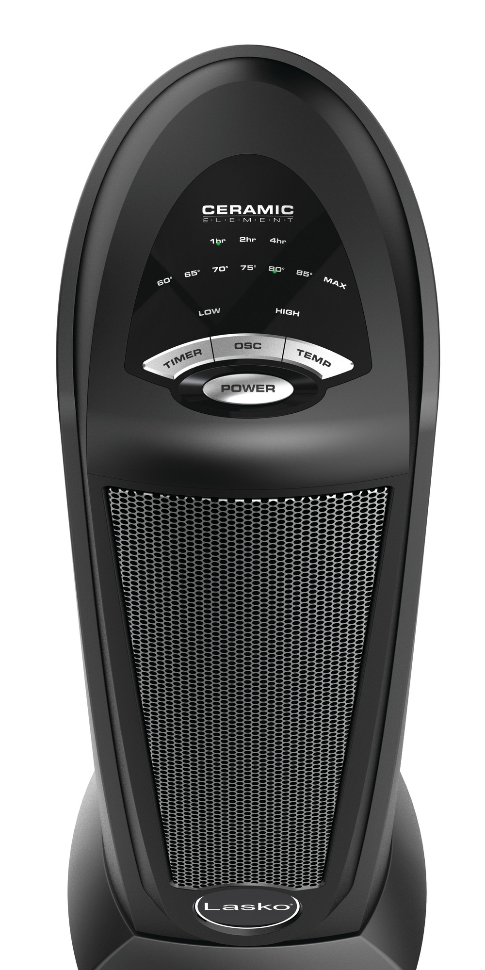 Lasko 22.5" 1500W Oscillating Ceramic Tower Space Heater with Remote, Black, CT22410, New - image 3 of 7