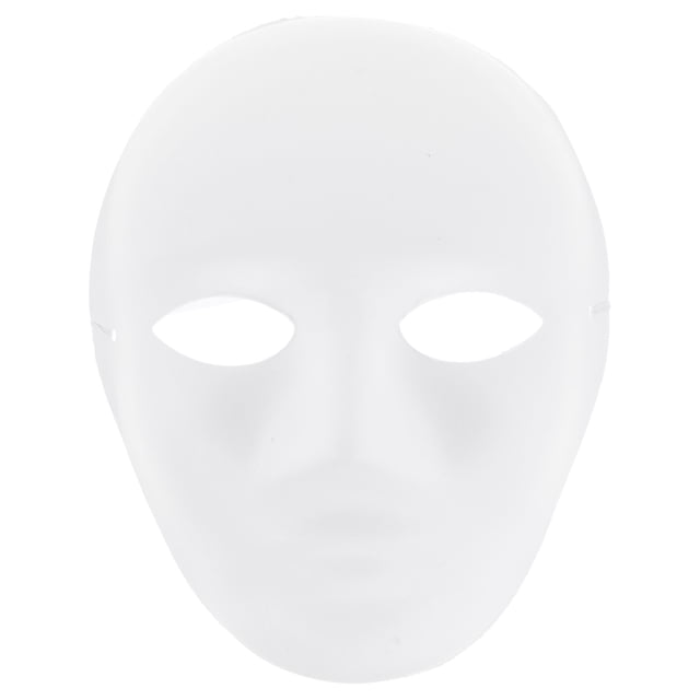 masilla de máscaras en blanco de 6 piezas diy masca pulp mask en blanco máscaras de mascarada blanca máscara de papel pintable blanco, vista frontal centrada de máscara de pulpa de papel con oculares ovalados, contorno de nariz y boca y superficie lisa lista para pintar; tamaño aprox. 23.00x18.50x6.50 cm; ideal para manualidades escolares, cosplay, fiestas de Halloween y mascaradas, y para decorar como proyecto DIY.