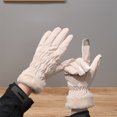 thumbnail image 2 of Warm Gloves for Women, Thickened Windproof and Cold Proof Touchscreen Ski Gloves, Stylish Outdoor Cycling and Winter Wear, 2 of 6