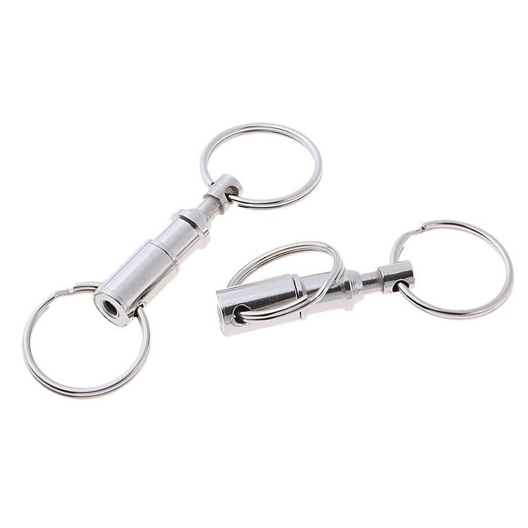 Outdoor Removable Key Chain Quick Release Keychain with Two Split Rings 