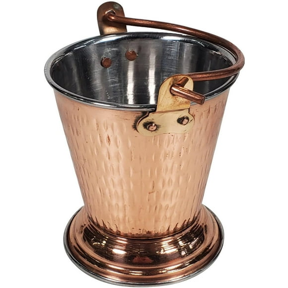 Pro-Kitchen Bucket Dish Hammered Copper Handle, 10.75cm, 1 Count