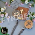 thumbnail image 3 of Engraved Antique Brass Compass with Wooden Box – Personalized Inscription Gift for Son, Mom, or Children, Ideal for Baptism, Birthday & Easter Decor, 3 of 8