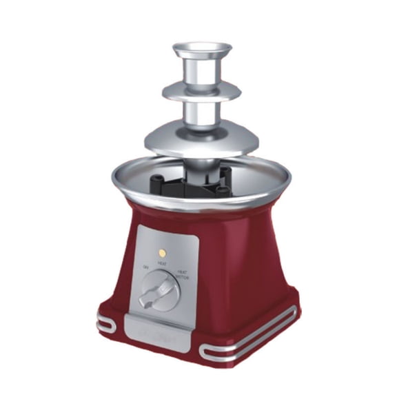 Stainless Steel Chocolate Fondue Fountain, 3 Tiers Assembled, Perfect for Birthday Party, Holidays And Family Gatherings.