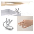 thumbnail image 5 of Copper Capital Letter Open Portable Adjustable Rings Indoor Outdoor Office Shopping Decorative Makeup Jewelry Gift W, 5 of 5