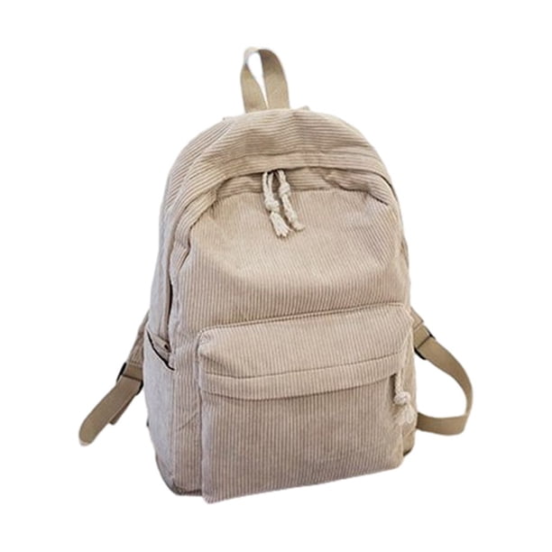 Qarigey de terciopelo, forro de poliéster de Color sólido, cremallera fácil de combinar, escolar universitaria para Mochilas Caqui