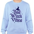 thumbnail image 2 of Bad Witch Vibes Sweatshirt Unisex Large Light Blue, 2 of 5